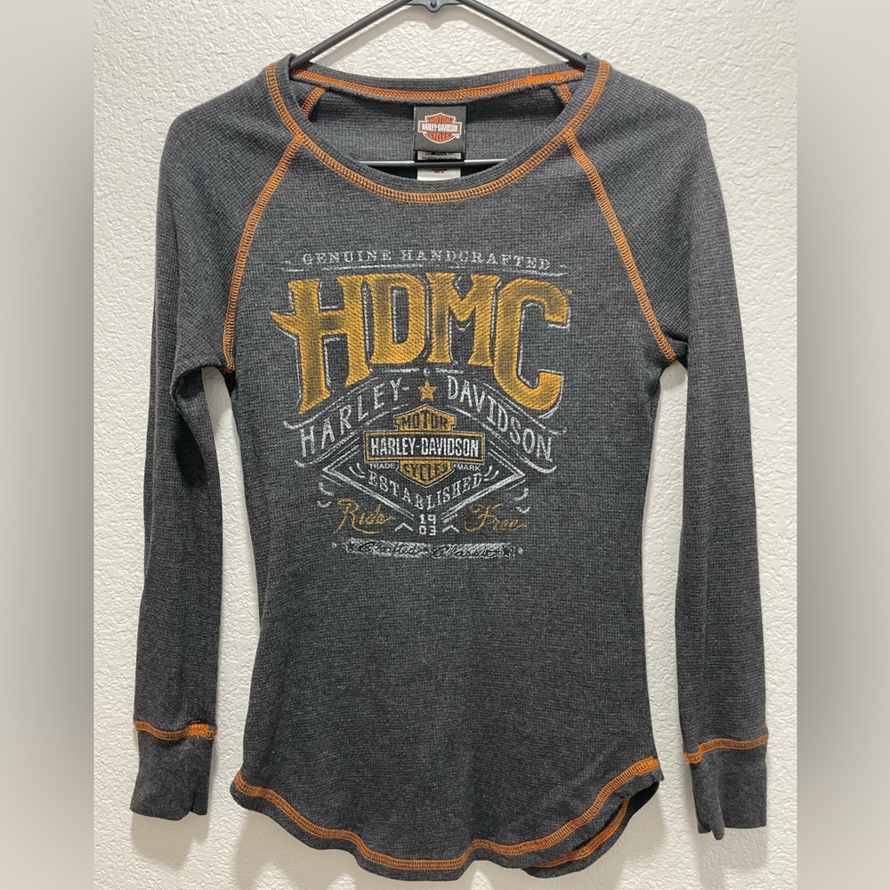 Harley Davidson long sleeve shirt.